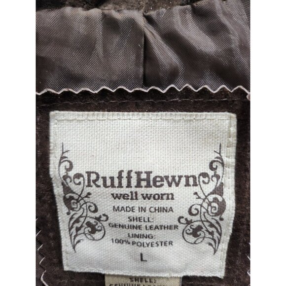 Ruff Hewn Brown Leather Jacket - Picture 4 of 8